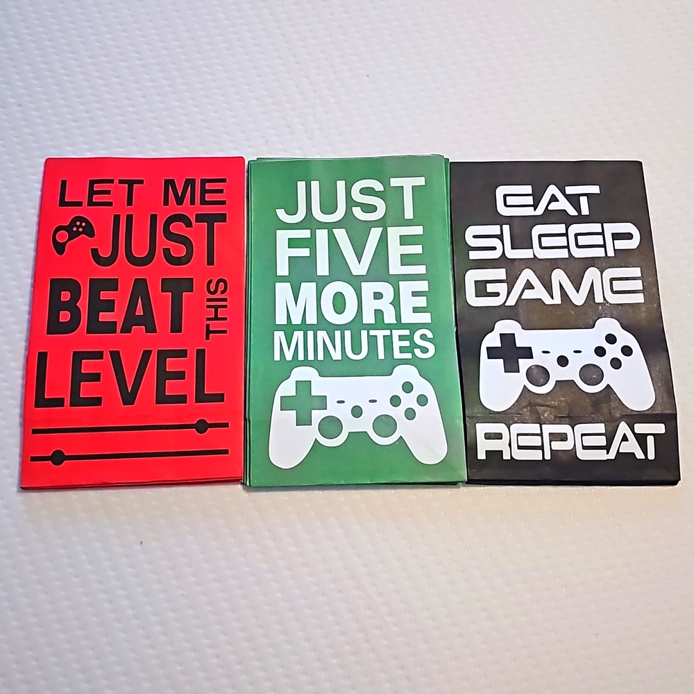 Gamer Tote Bag Black 13x10 - 12 total Tote bags